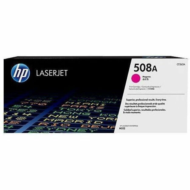 HP 508A (CF363A) Original Laser Toner Cartridge - Single Pack - Magenta - 1 Each