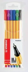 Stabilo Pen Fibre Tip Point 88 0.4 PK6 (Each)
