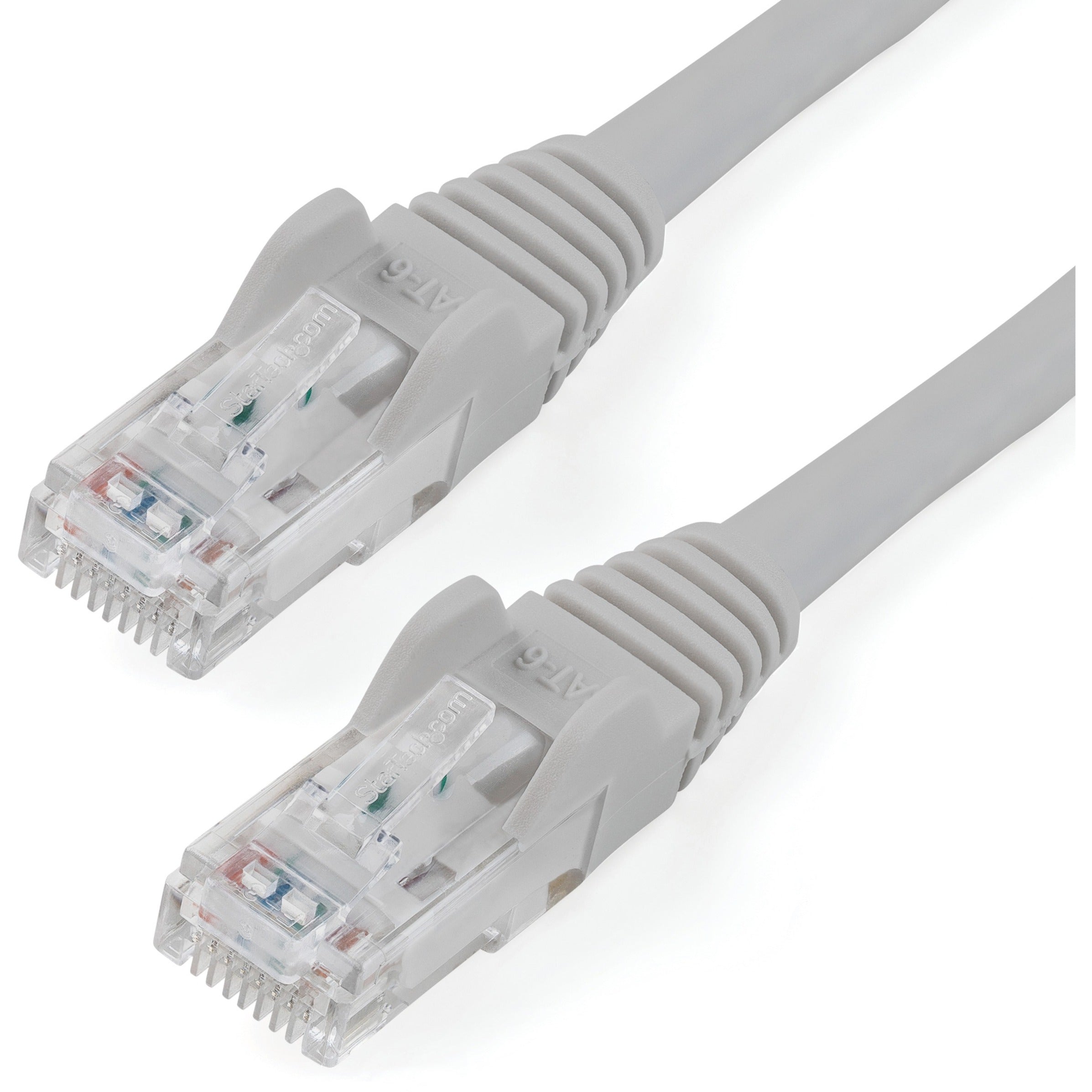 StarTech 5m CAT6 Ethernet Cable - Grey Snagless Gigabit - 100W PoE UTP 250Mhz Category 6 Patch Cord UL Certified Wiring/TIA