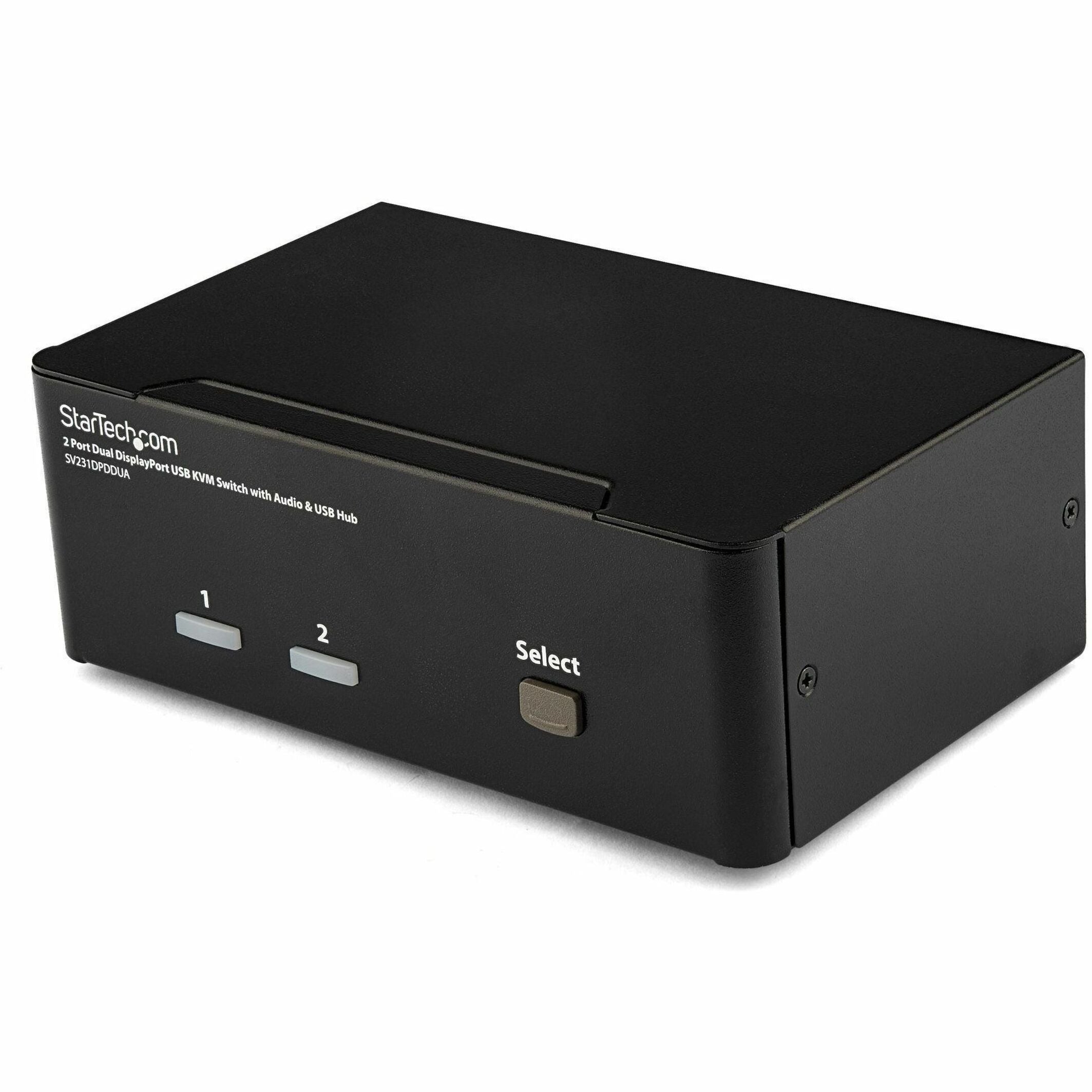 StarTech.com 2 Port Dual DisplayPort USB KVM Switch with Audio