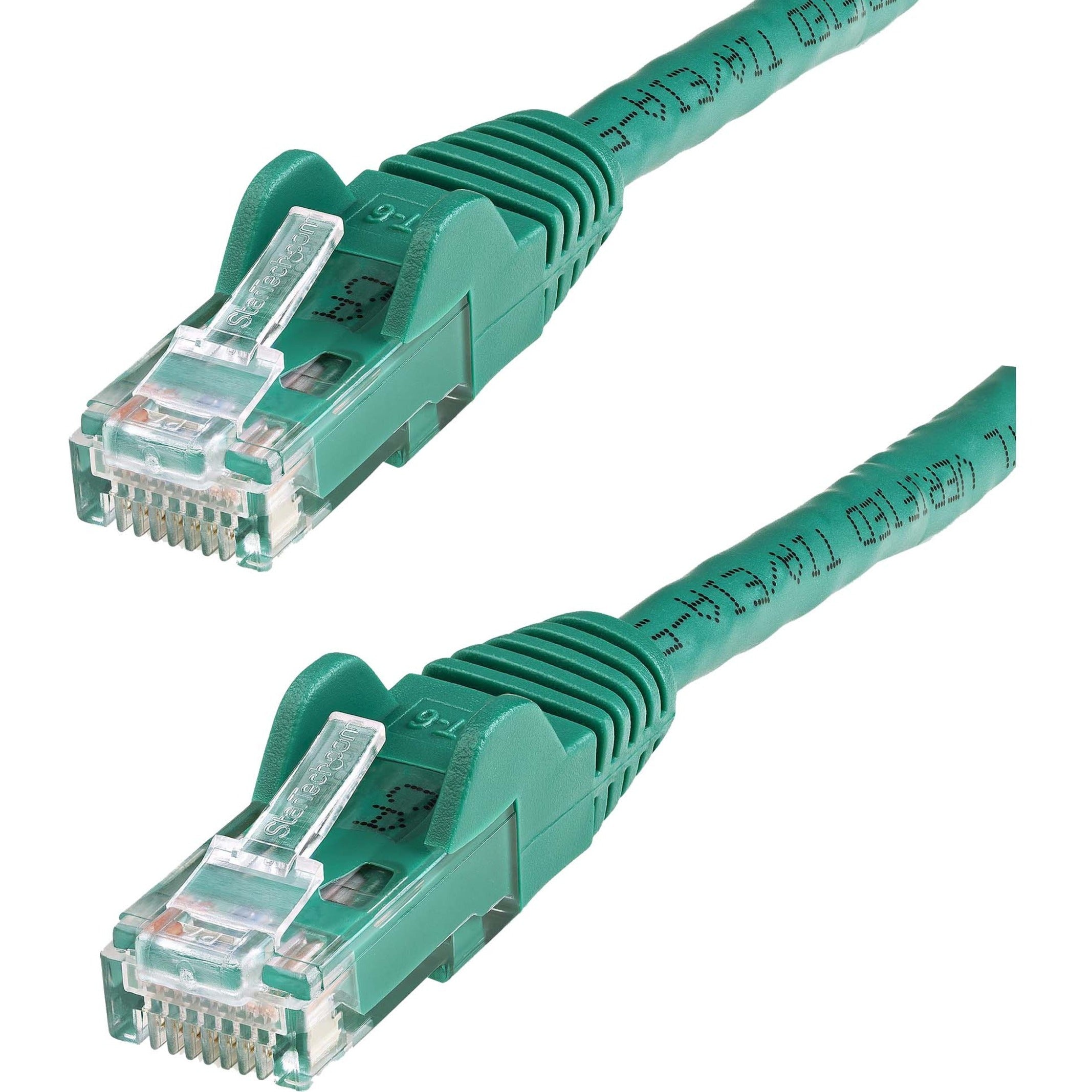 StarTech 1m CAT6 Ethernet Cable - Green Snagless Gigabit - 100W PoE UTP 250Mhz Category 6 Patch Cord UL Certified Wiring/TIA
