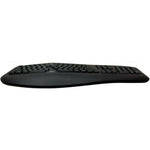 Adesso Tru-Form AKB-150EB Keyboard - Full-size - Cable Connectivity - USB Interface - RGB LED - English (US) - Black - Bottom view