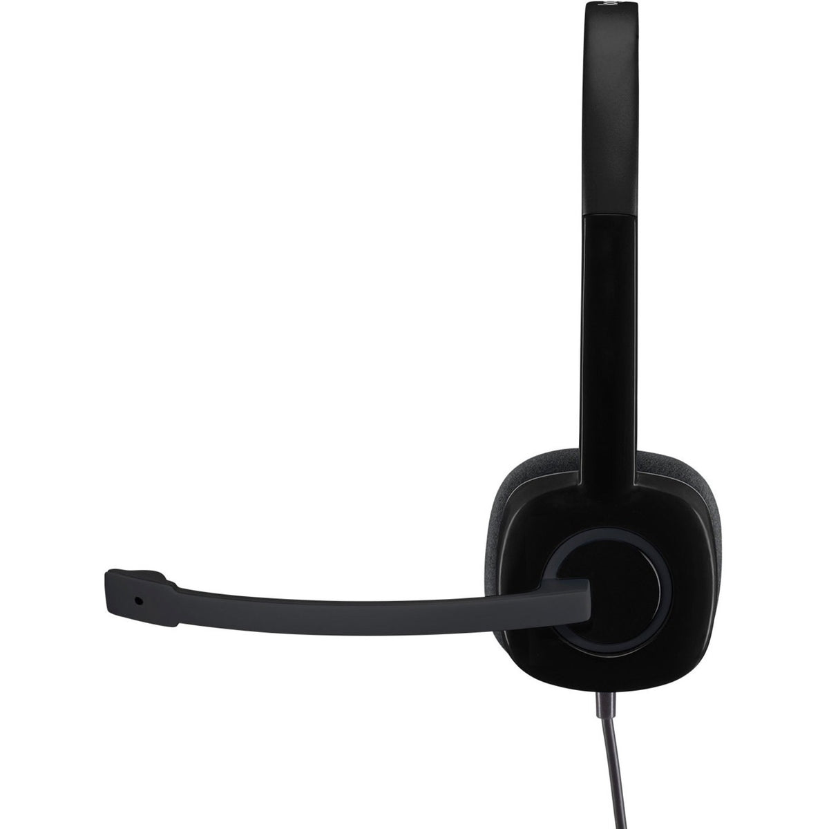 Logitech H151 Wired Over-the-head Stereo Headset - Black - Left view