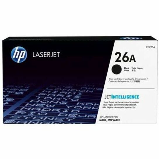 HP 26A Original Laser Toner Cartridge - Black - 1 Each
