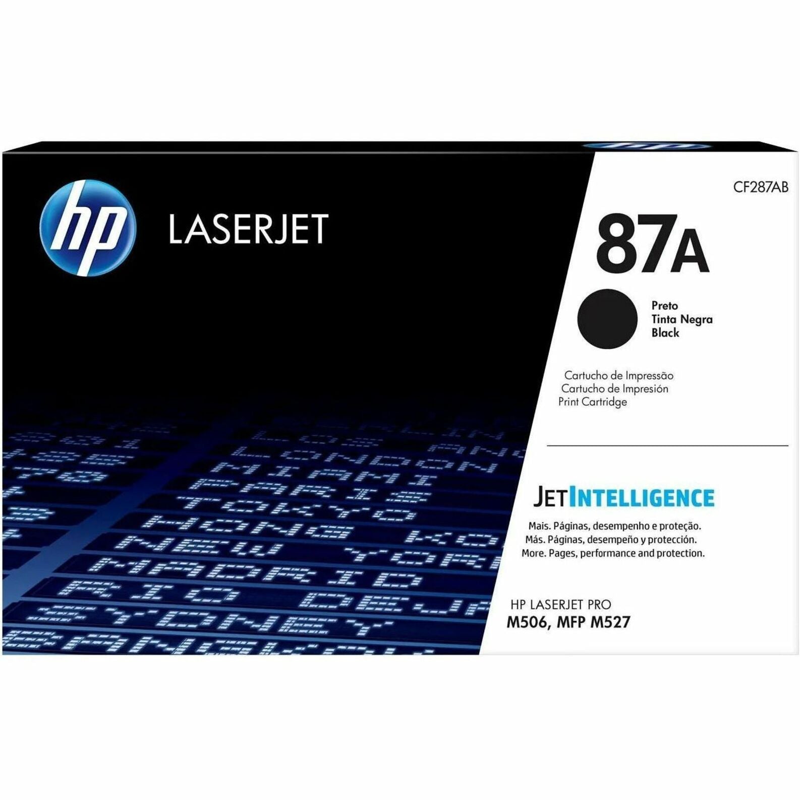 HP 87A Original Laser Toner Cartridge - Black - 1 Each