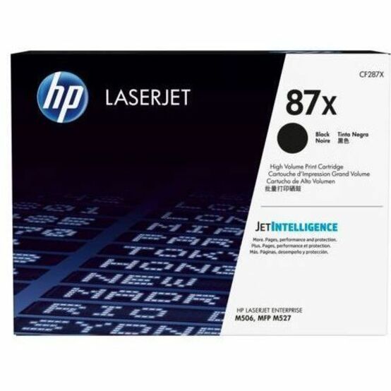 HP 87X (CF287X) Original High Yield Laser Toner Cartridge - Single Pack - Black - 1 Each