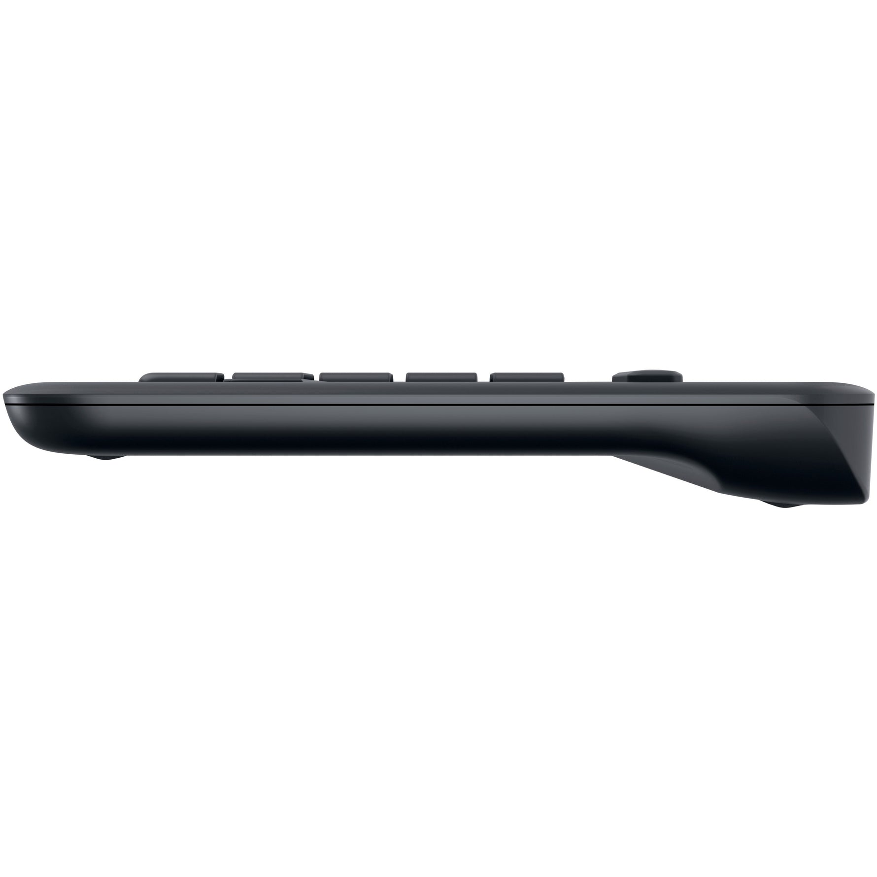 Logitech K400 Plus Keyboard - Wireless Connectivity - USB Interface - TouchPad - QWERTY Layout - Black - Left view