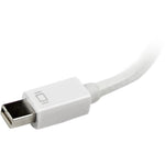 StarTech.com Travel A/V Adapter: 3-in-1 Mini DisplayPort to VGA DVI or HDMI Converter - White - Left view
