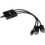 StarTech.com 2m 6 ft HDMI, DisplayPort or Mini DisplayPort to HDMI Converter Cable - HDMI, DP or Mini DP to HDMI Adapter - Left view