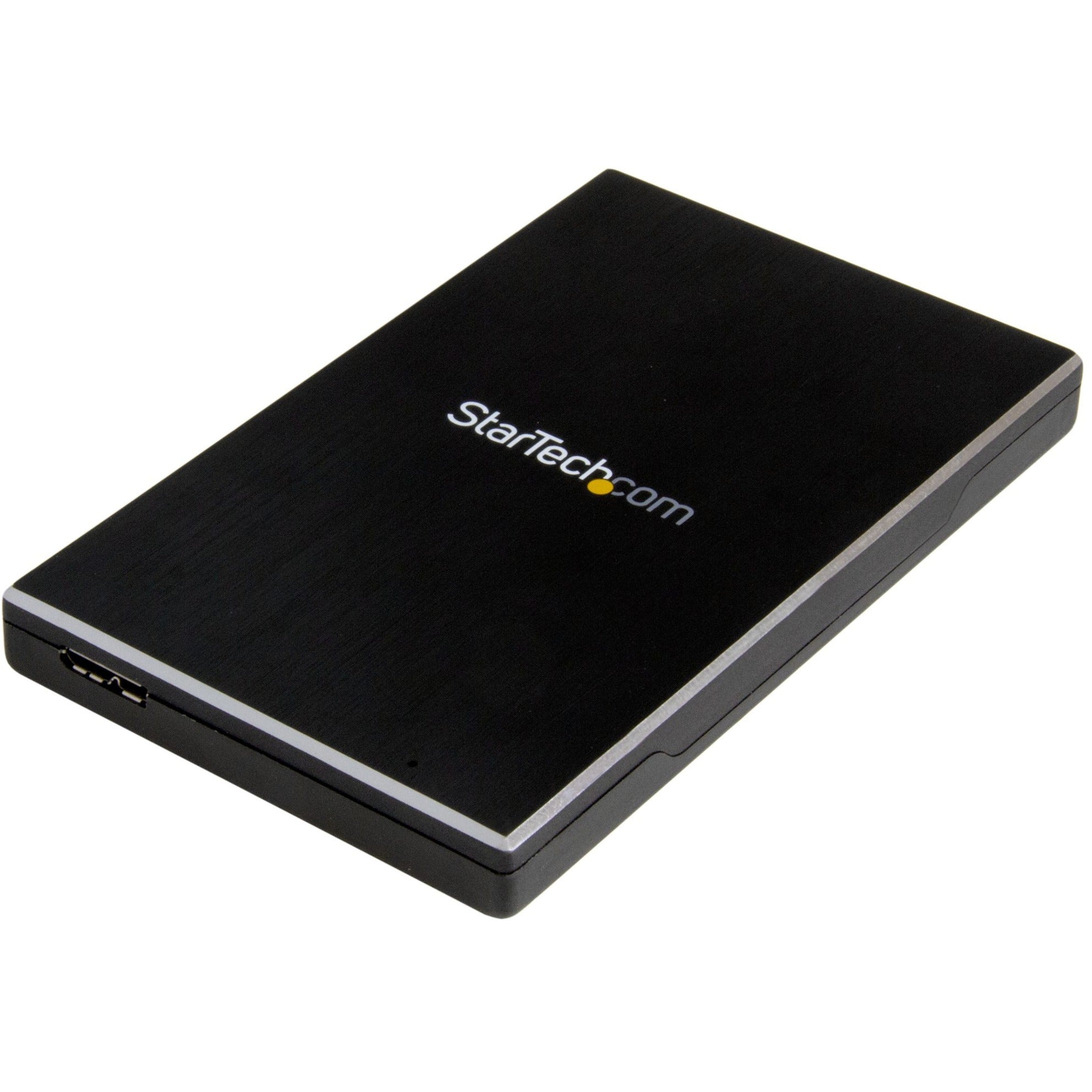 StarTech.com 2.5' External Hard Drive Enclosure - Supports UASP - Aluminum - USB 3.1 Enclosure - SSD/HDD Enclosure