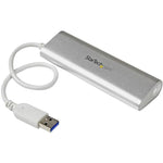 StarTech.com 4-Port USB Hub, USB A to 4x USB-A Ports, USB 5Gbps, Bus-Powered, Portable Laptop USB 3.0 Hub - Top view