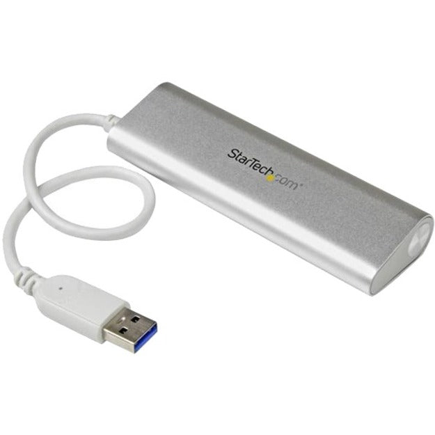 StarTech.com 4-Port USB Hub, USB A to 4x USB-A Ports, USB 5Gbps, Bus-Powered, Portable Laptop USB 3.0 Hub - Top view