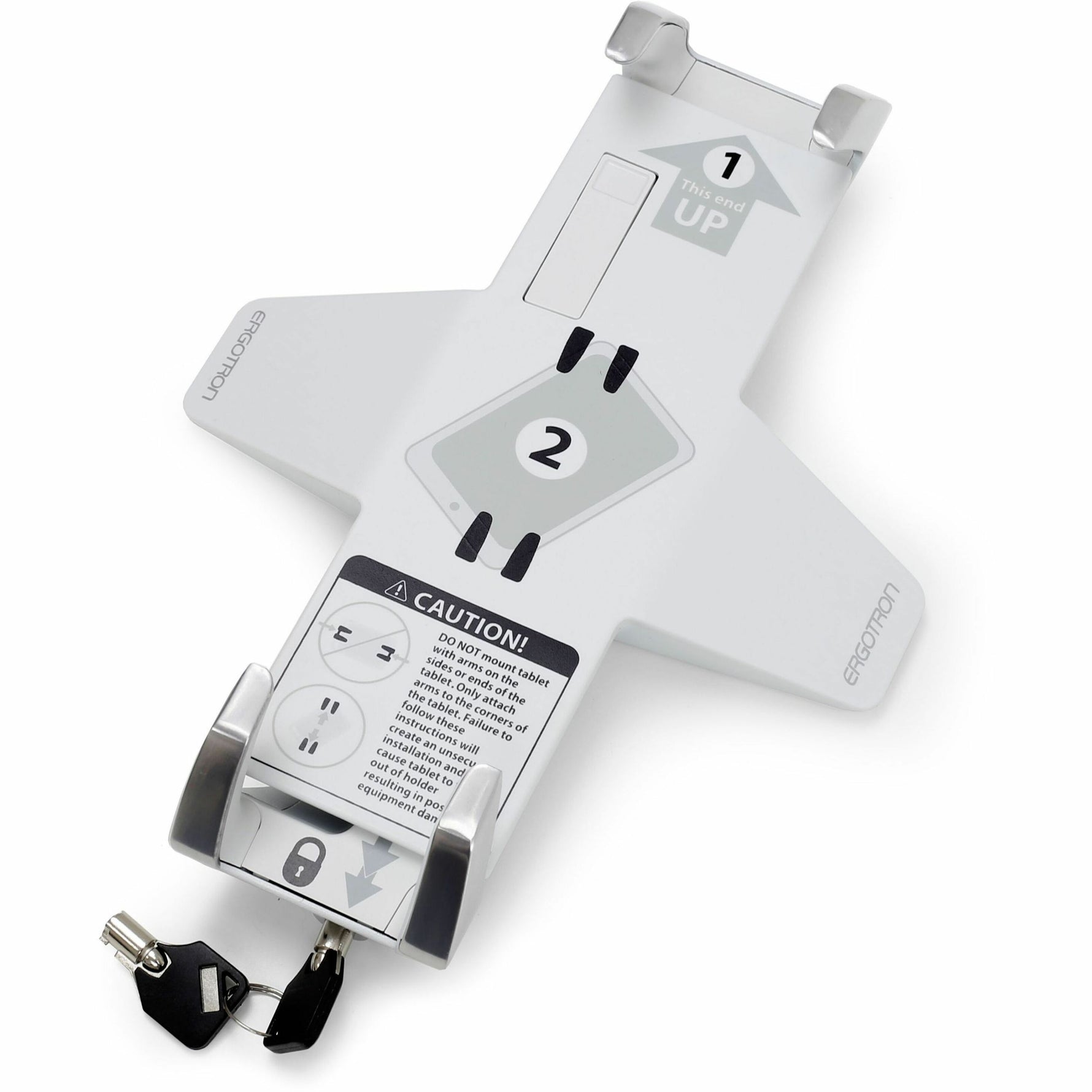 Ergotron Mounting Bracket for Tablet, iPad Pro, iPad mini - Silver - Landscape/Portrait