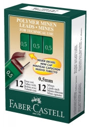 Faber-Castell Leads Polymer 0.5mm 2B (Box 12)