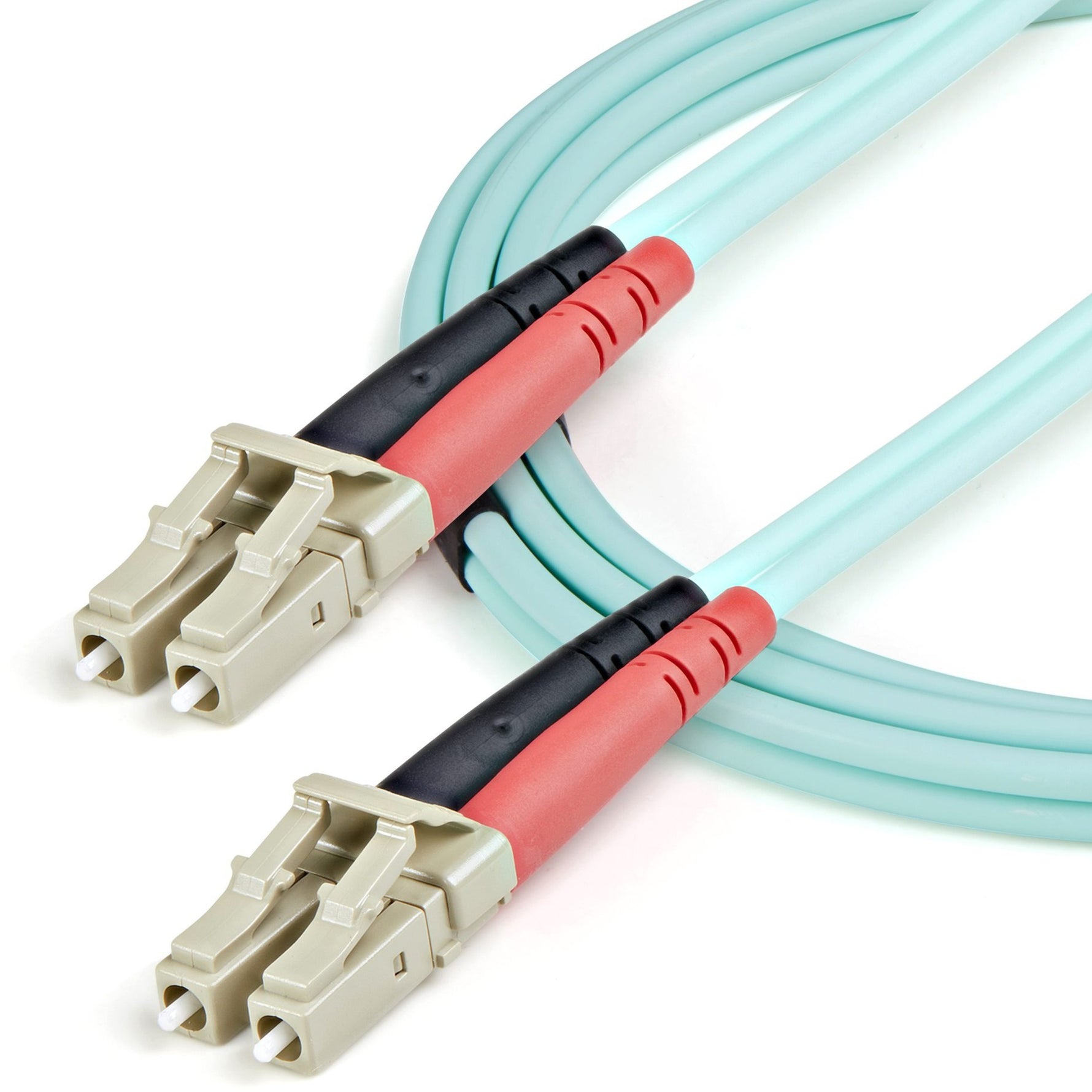 StarTech.com 1m (3ft) LC/UPC to LC/UPC OM3 Multimode Fiber Optic Cable, Full Duplex 50/125&micro;m Zipcord, 100G, LSZH Fiber Jumper Cord - Alternate view 7