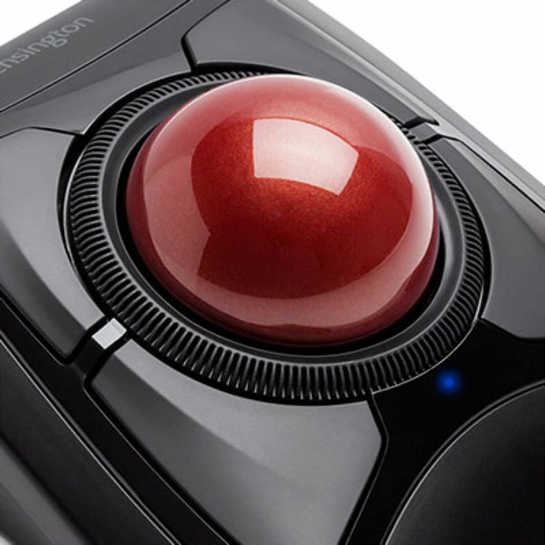 Kensington Expert Mouse Trackball - Bluetooth/Radio Frequency - USB - DiamondEye - 4 Button(s) - Black - 1 Each - Close-up