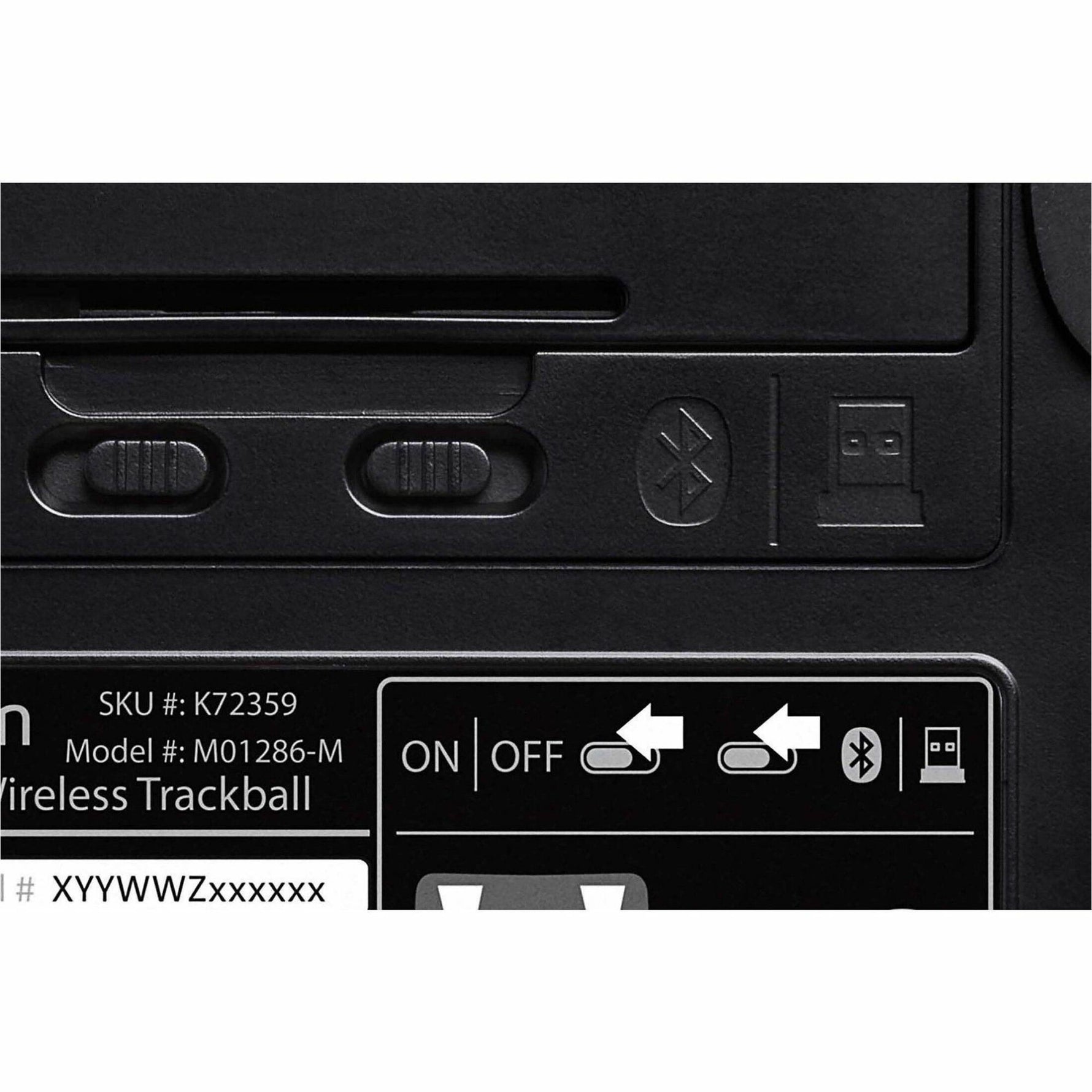 Kensington Expert Mouse Trackball - Bluetooth/Radio Frequency - USB - DiamondEye - 4 Button(s) - Black - 1 Each - Connections diagram