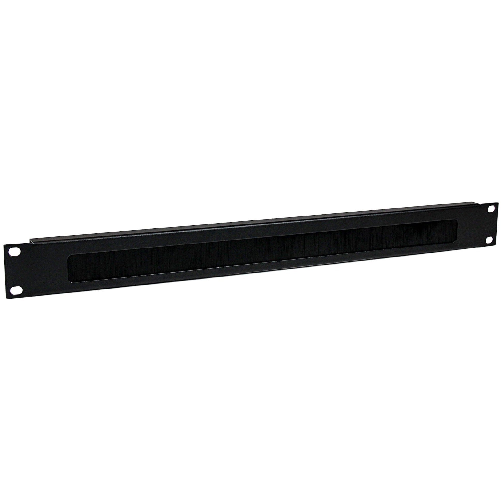 StarTech.com 1U High-density Brush Strip Cable Management Panel, Sturdy Steel Horizontal Data Centre Cable Organizer