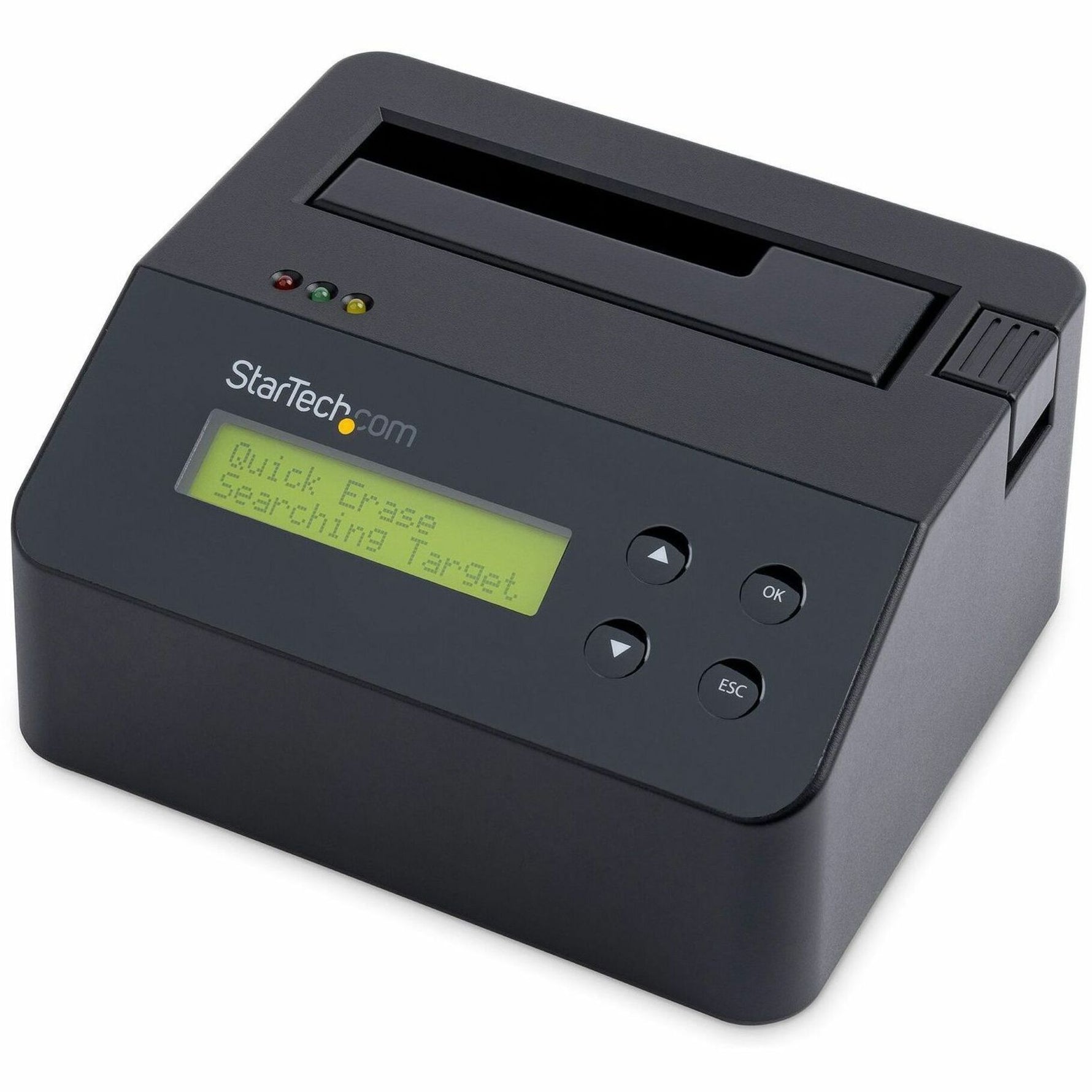 StarTech.com Single Bay SSD/HDD Hard Drive Eraser, 2.5'/3.5' , Standalone Wiper, Disk Sanitizer, Hardware Wiper Erasing Tool, NIST/DoD/TAA