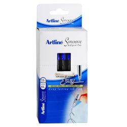 Artline Pen Ballpoint Smoove 1mm Blue Bx50 (Each)