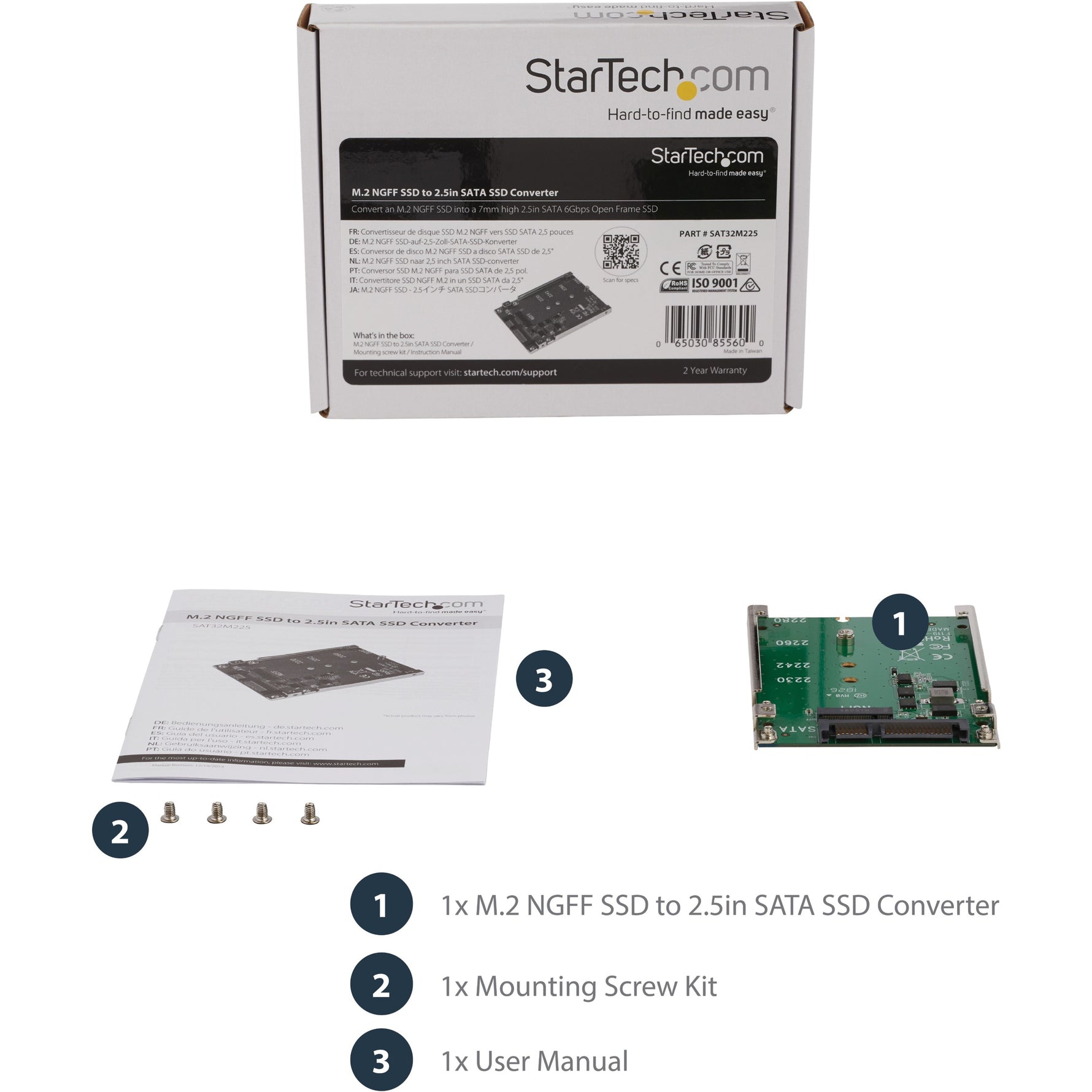 StarTech.com M.2 to SATA Adapter - TAA Compliant - Alternate view 6