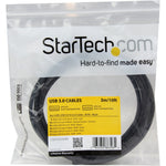 StarTech.com 3m 10 ft USB 3.0 (5Gbps) Cable - A to A - M/M - Long USB 3.0 Cable - USB 3.2 Gen 1 - Top view