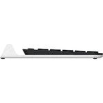 Logitech K780 Keyboard - Wireless Connectivity - USB Interface - QWERTY Layout - White - Right view