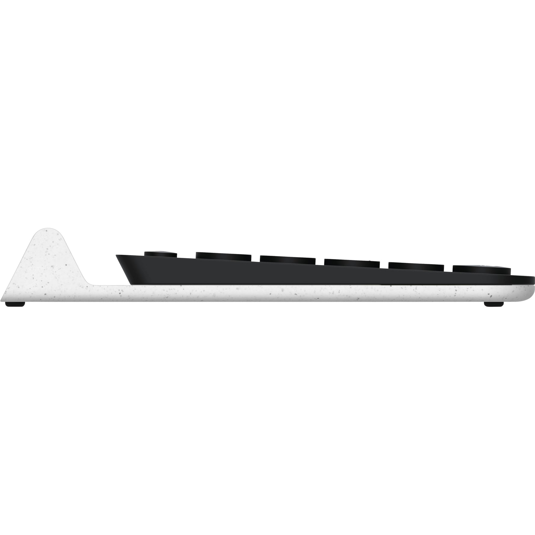 Logitech K780 Keyboard - Wireless Connectivity - USB Interface - QWERTY Layout - White - Right view