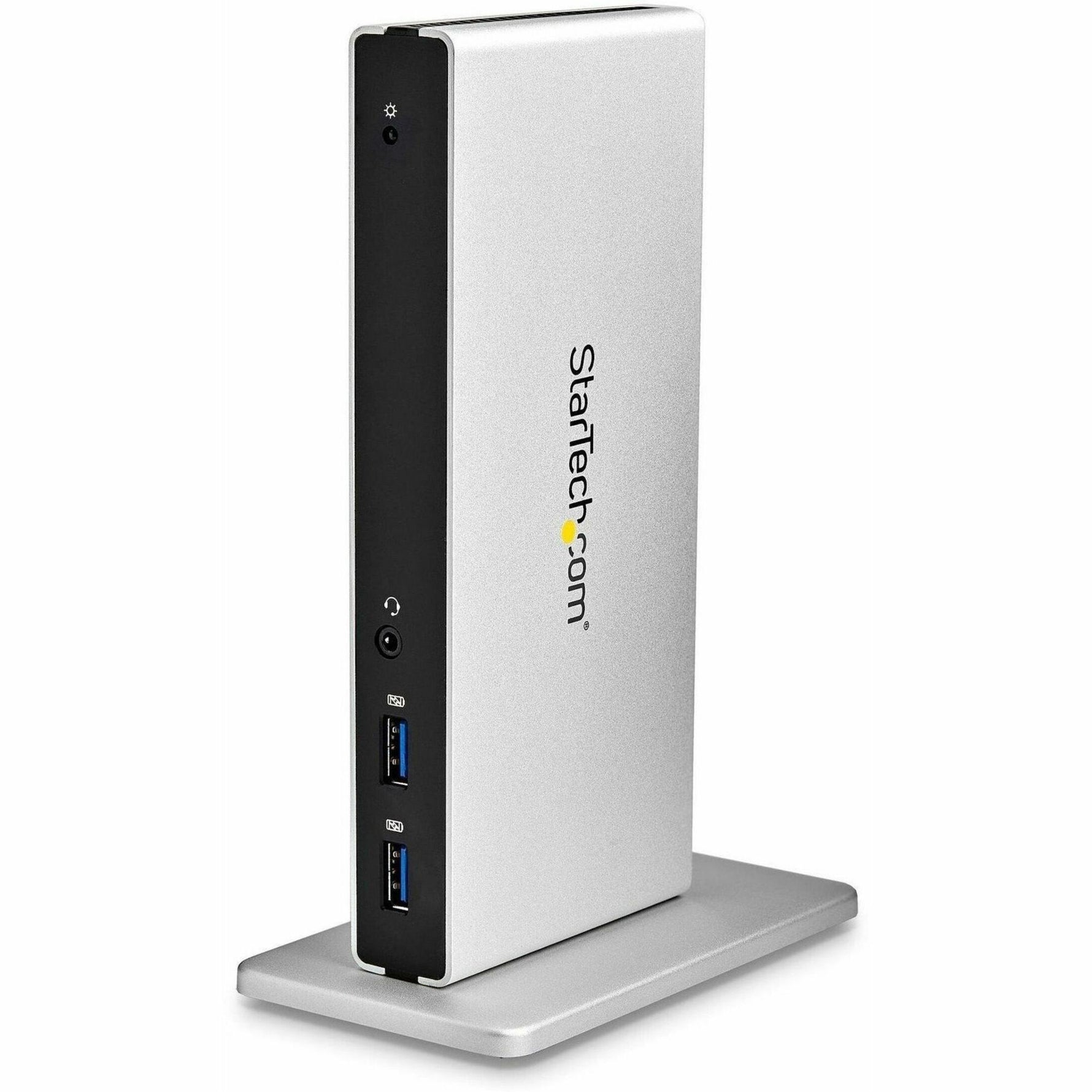 StarTech.com Dual-Monitor USB 3.0 Docking Station - DVI Outputs - Mac & Windows - DVI to VGA & DVI to HDMI Adapters Included - USB3SDOCKDD