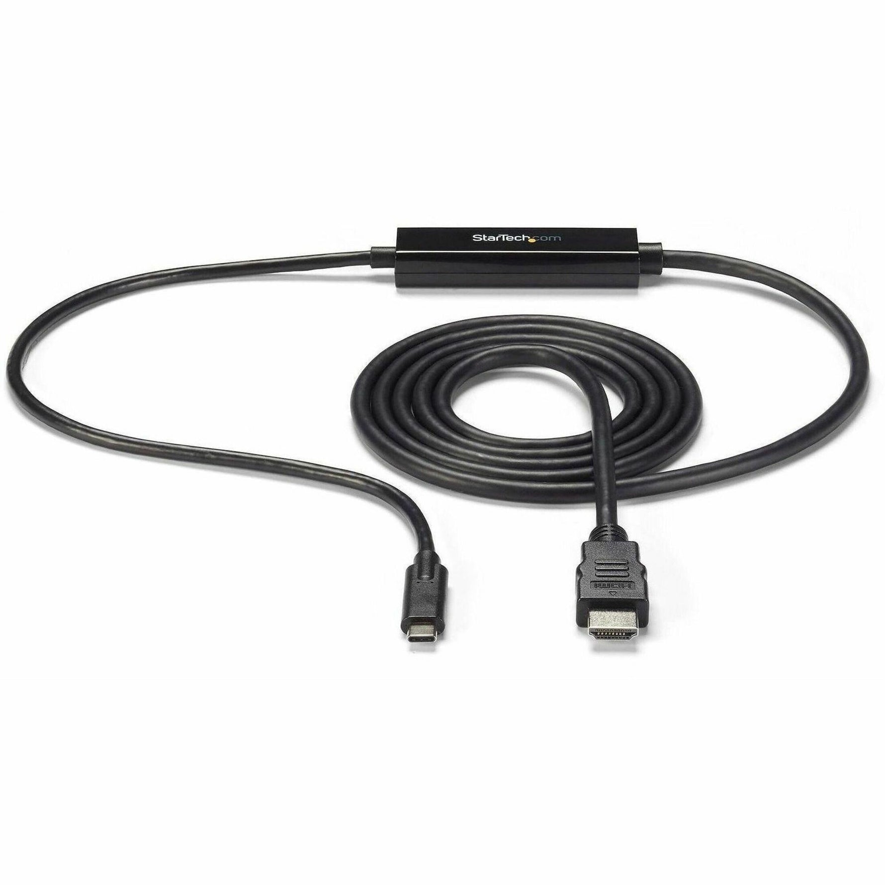 StarTech.com USB C to HDMI Cable - 6 ft / 2m - USB-C to HDMI 4K 60Hz - USB Type C to HDMI - Computer Monitor Cable - Alternate view 6