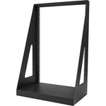StarTech.com 2-Post 16U Heavy-Duty Desktop Server Rack, Small Open Frame 19in Network Rack for Home/Office IT Equipment, TAA Compliant - Left view