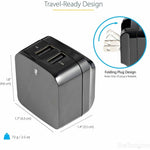 StarTech.com Travel USB Wall Charger - 2 Port - Black - Universal Travel Adapter - International Power Adapter - USB Charger - Alternate view 12