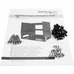StarTech.com 2-Post 8U Open Frame Wall Mount Network Rack with Built-in Shelf and Adjustable Depth, Computer Rack for IT Equipment, TAA~ - Alternate view 6