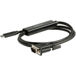 StarTech.com 3ft/1m USB C to VGA Cable - 1920x1200/1080p USB Type C DP Alt Mode to VGA Video Monitor Adapter Cable -Works w/ Thunderbolt 3 - Left view
