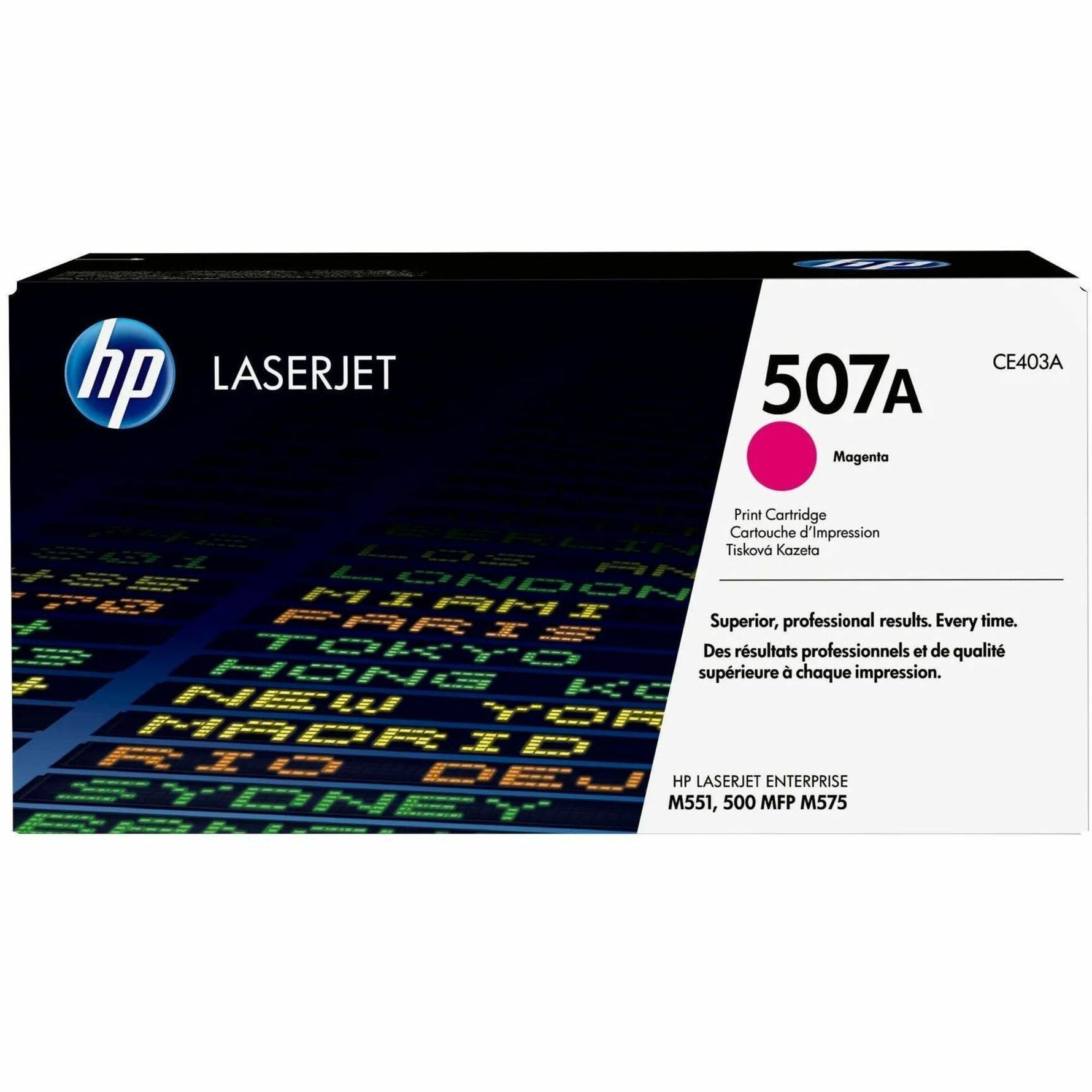 HP 507A Original Laser Toner Cartridge - Magenta - 1 Each