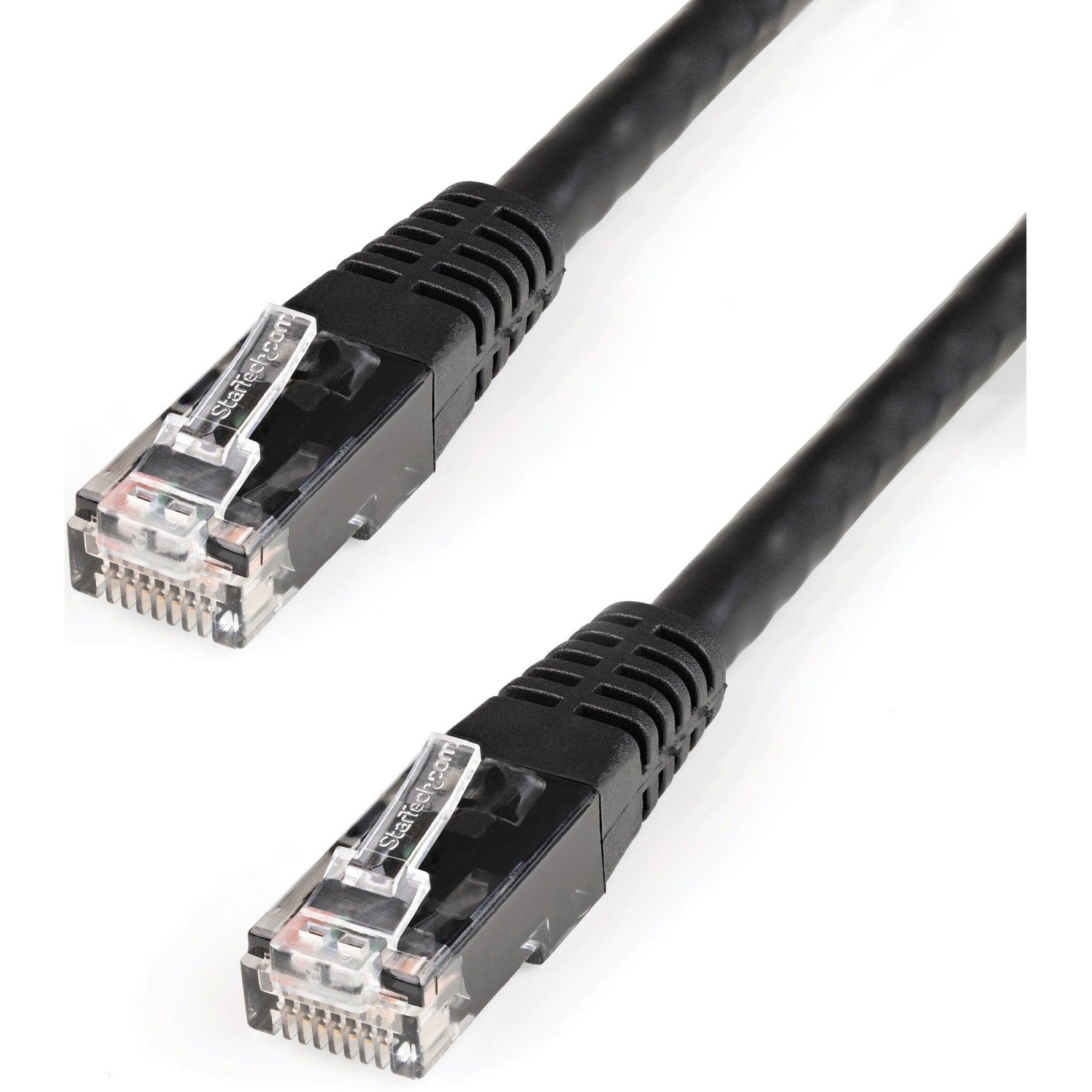 StarTech 15ft CAT6 Ethernet Cable - Black Molded Gigabit - 100W PoE UTP 250Mhz - Category 6 Patch Cord UL Certified Wiring/TIA