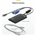 StarTech.com KVM Console to USB 2.0 Portable Laptop Crash Cart Adapter, Compact Notebook/Netbook KVM to USB Portable KVM Console, TAA - Alternate view 6