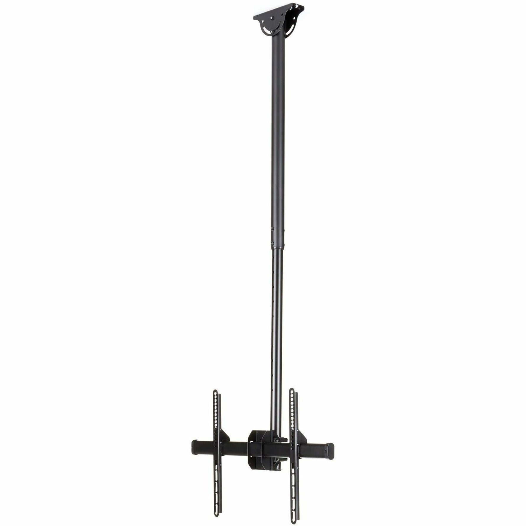StarTech.com TV Ceiling Mount, Full-Motion Hanging Single Screen Vesa Mount for 32'-75' TVs / Displays - Height Adjustable Telescopic Pole