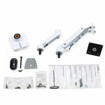 Ergotron Mounting Arm for Monitor, Display Screen, Curved Screen Display - White - Landscape/Portrait - Alternate view 9