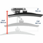 Ergotron Mounting Arm for Monitor, Display Screen, Curved Screen Display - Polished Aluminum - Landscape/Portrait - Alternate view 6