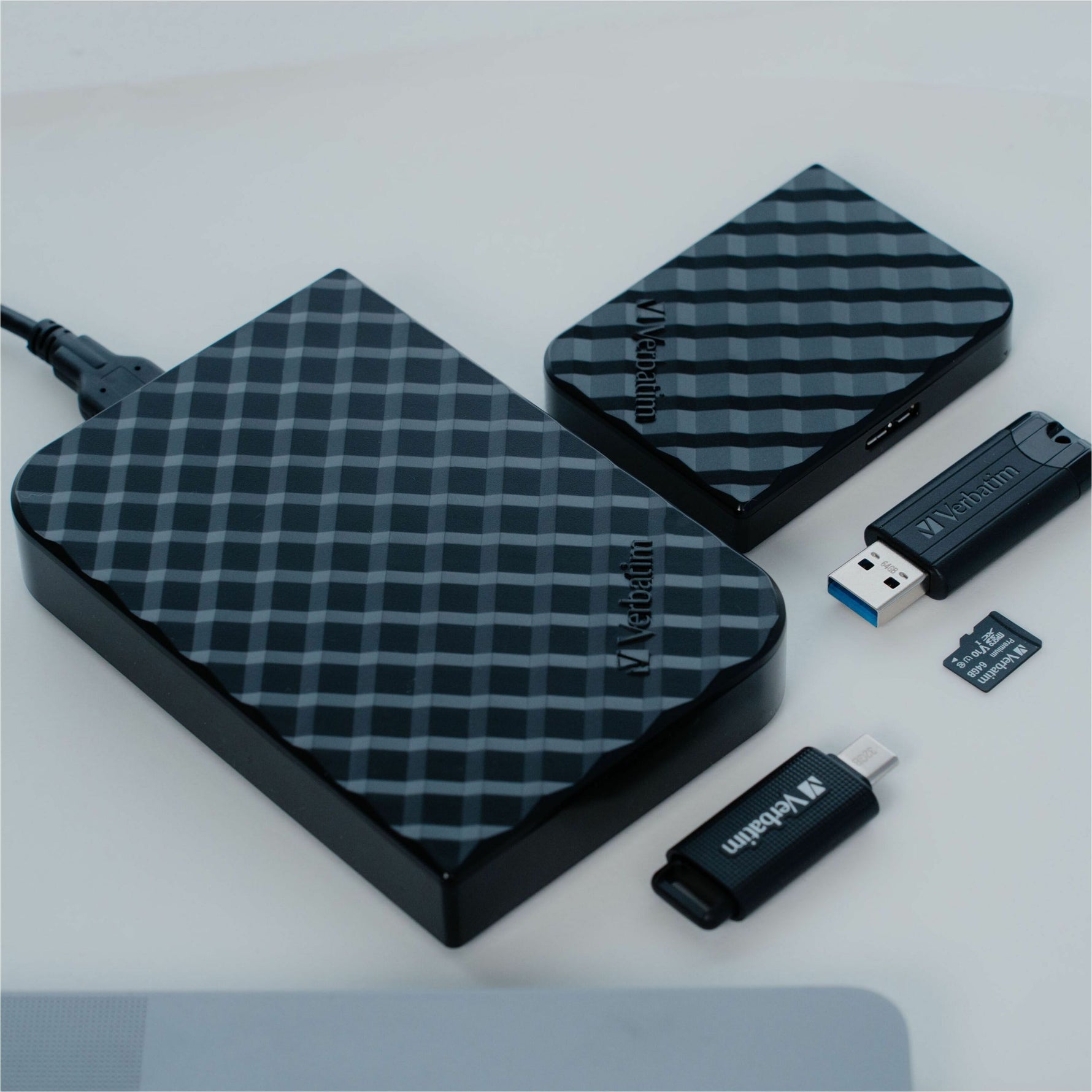 Verbatim Store 'n' Go 4 TB Portable Hard Drive - External - Diamond Black - Collections