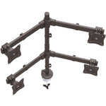 StarTech.com Desk Mount Quad Monitor Arm, 4 VESA Displays up to 27' (17.6lb/8kg), Ergonomic Height Adjustable Articulating Pole Mount - Top view