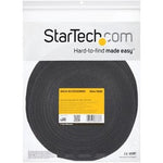 StarTech.com Hook-and-Loop Cable Management Tie - 50 ft. Bulk Roll - Black - Cut-to-Size Cable Wrap / Straps - Alternate view 6