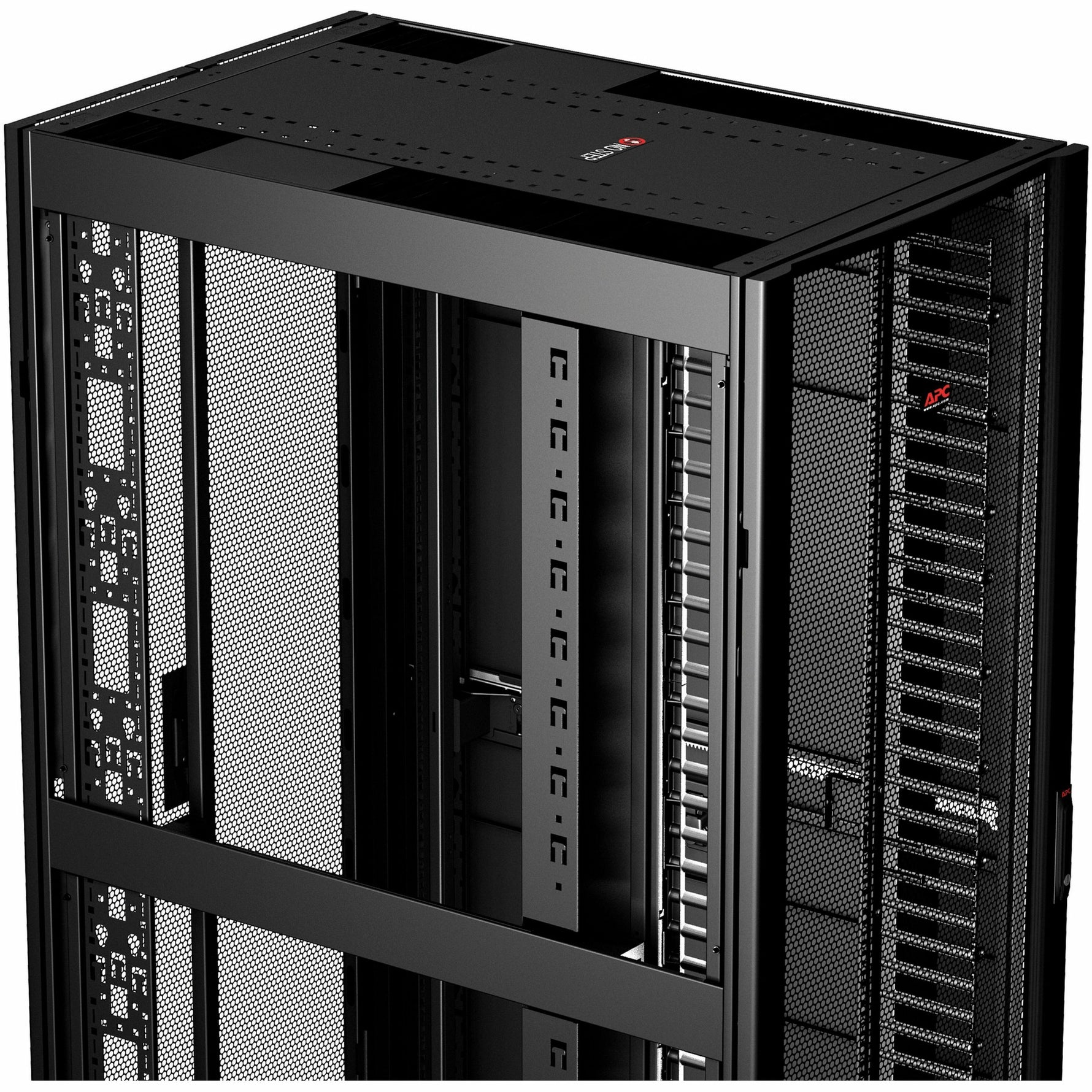 APC NetShelter SX 42U Floor Standing Rack Cabinet for Networking, Airflow System - 482.60 mm Rack Width - Black - TAA Compliant - Alternate view 22