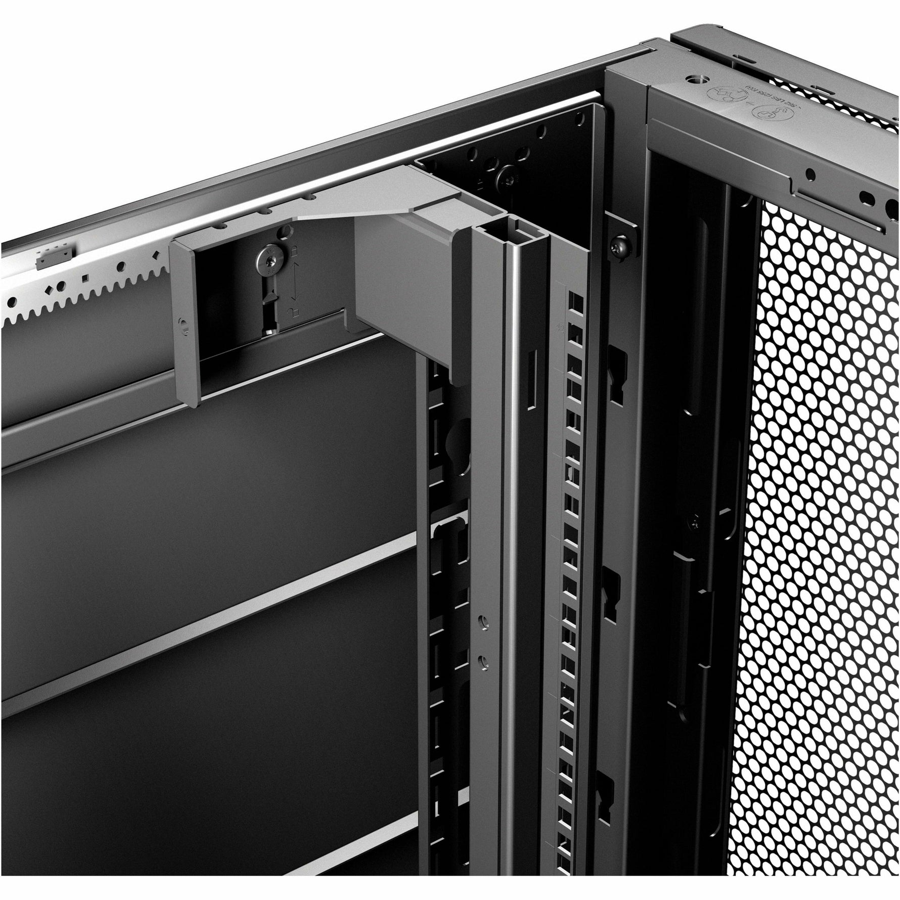 APC NetShelter SX 42U Floor Standing Rack Cabinet for Networking, Airflow System - 482.60 mm Rack Width - Black - TAA Compliant - Alternate view 24