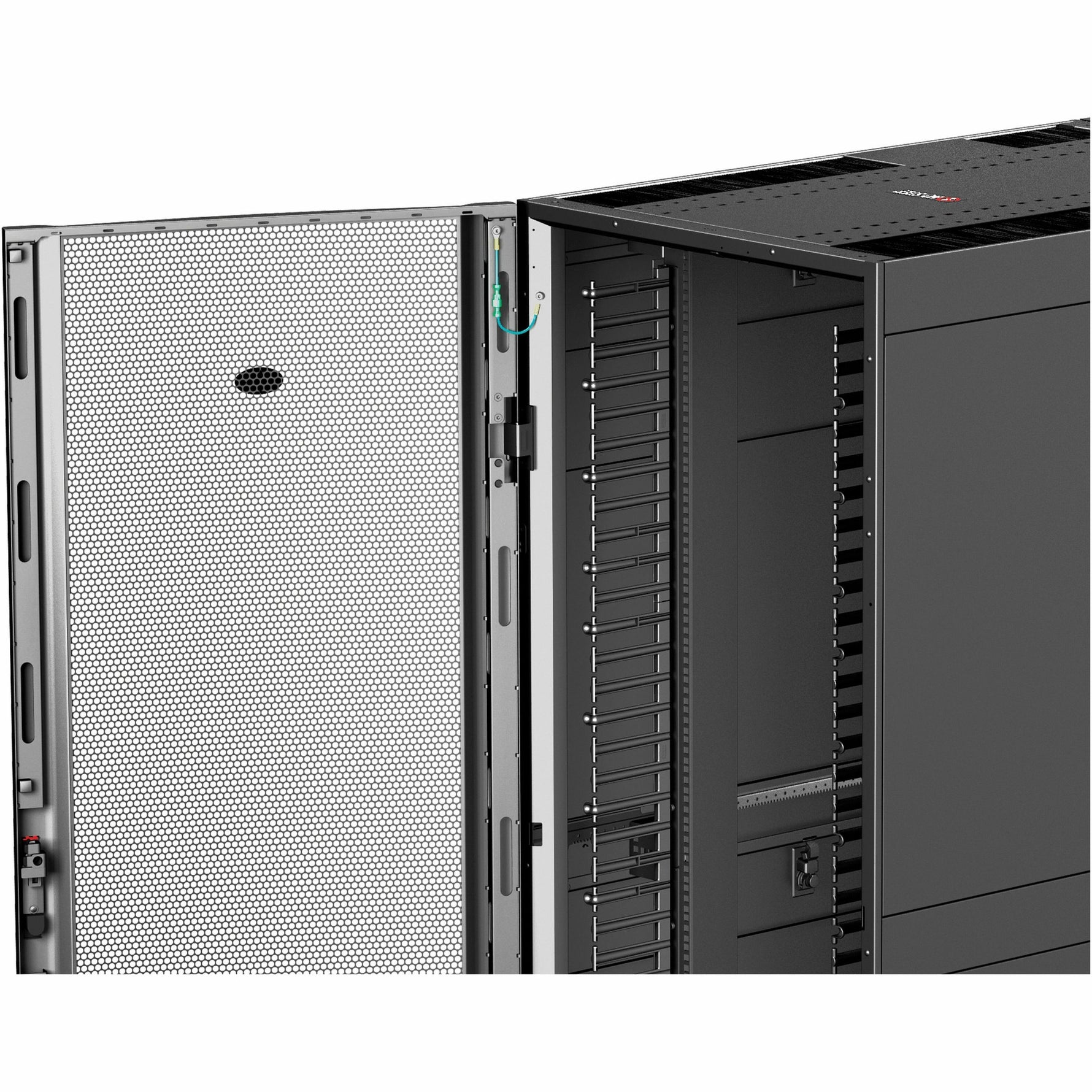 APC NetShelter SX 42U Floor Standing Rack Cabinet for Networking, Airflow System - 482.60 mm Rack Width - Black - TAA Compliant - Alternate view 26