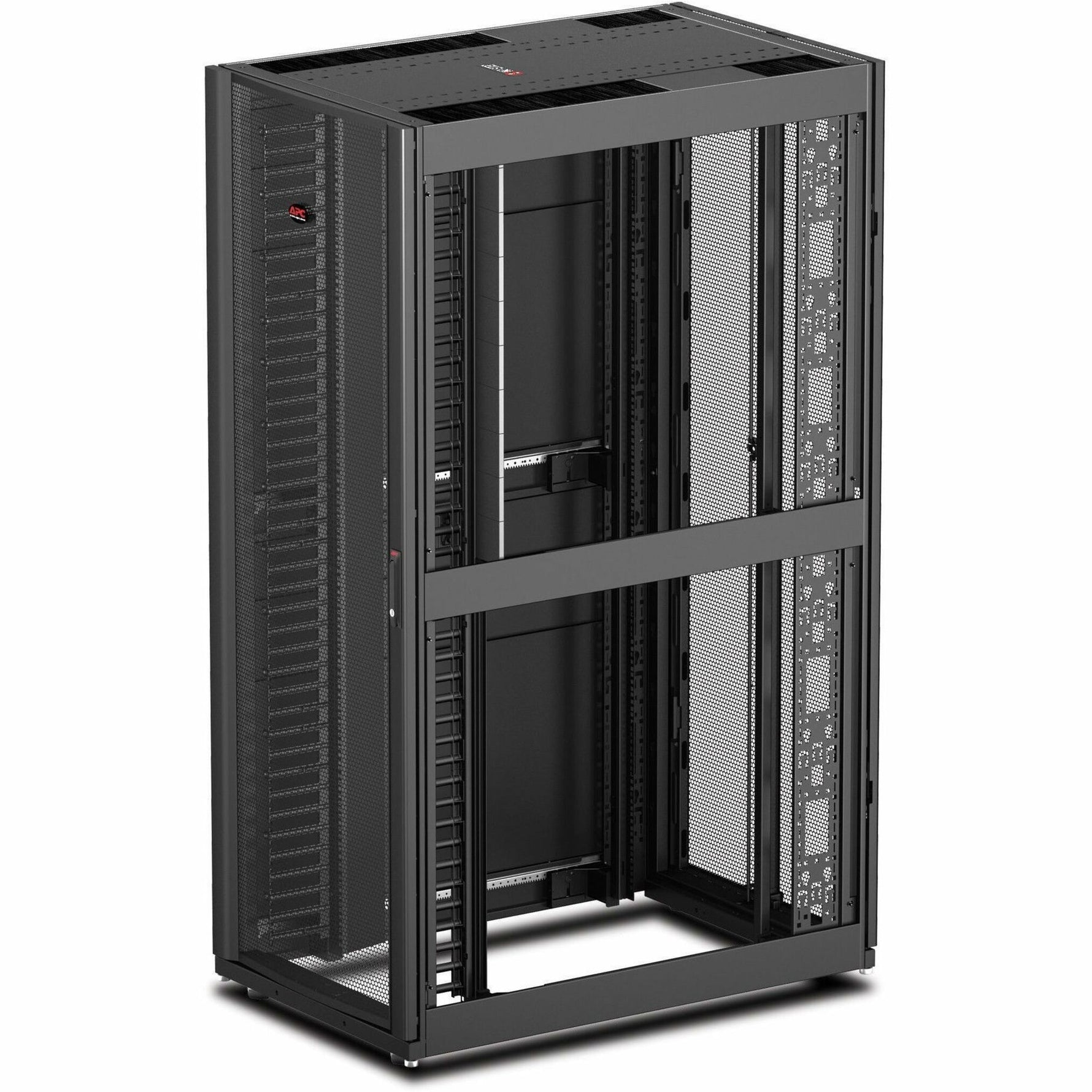APC NetShelter SX 42U Floor Standing Rack Cabinet for Networking, Airflow System - 482.60 mm Rack Width - Black - TAA Compliant - Alternate view 9