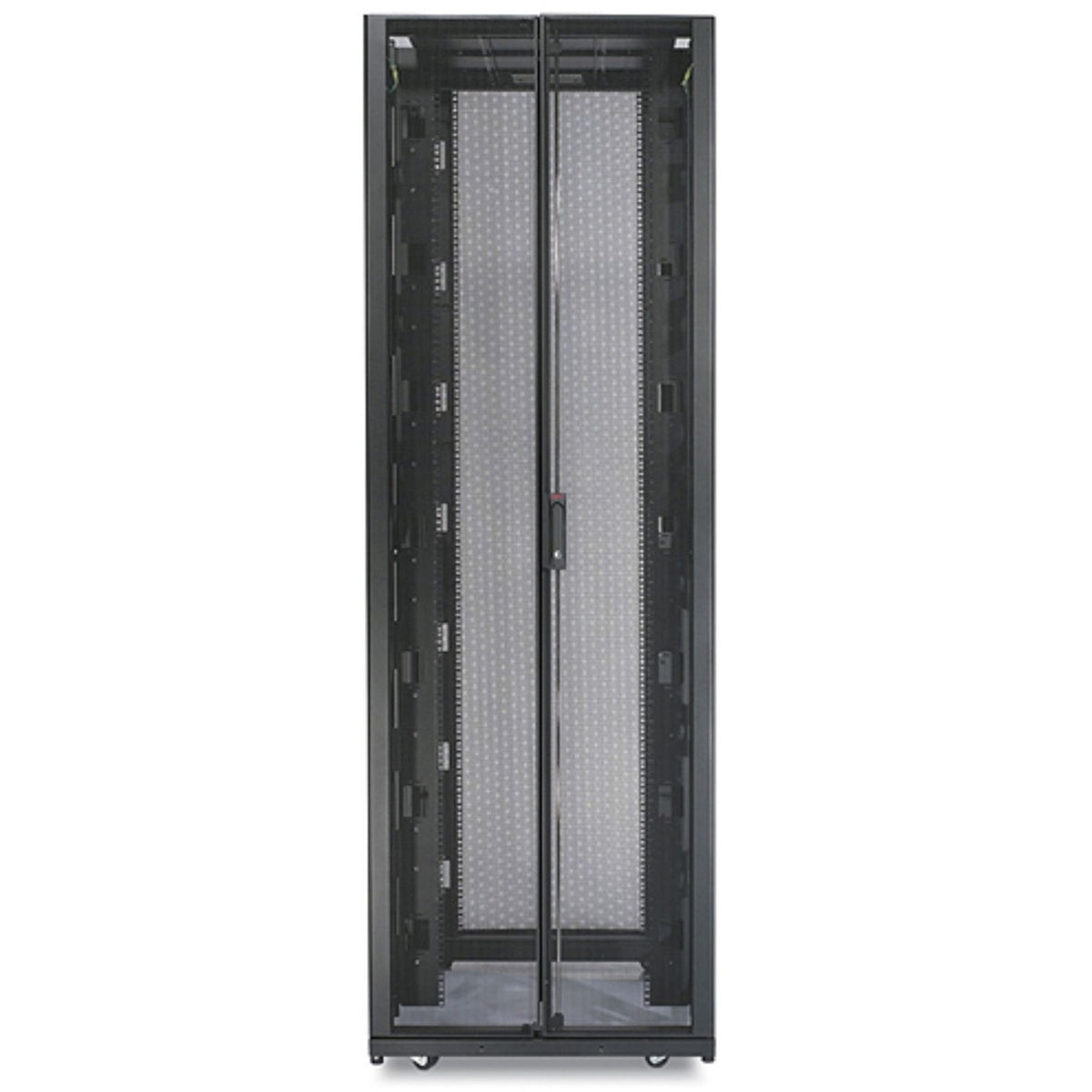 APC by Schneider Electric NetShelter SX 42U Floor Standing Enclosed Cabinet Rack Cabinet for Blade Server - 482.60 mm Rack Width - Black - TAA Compliant