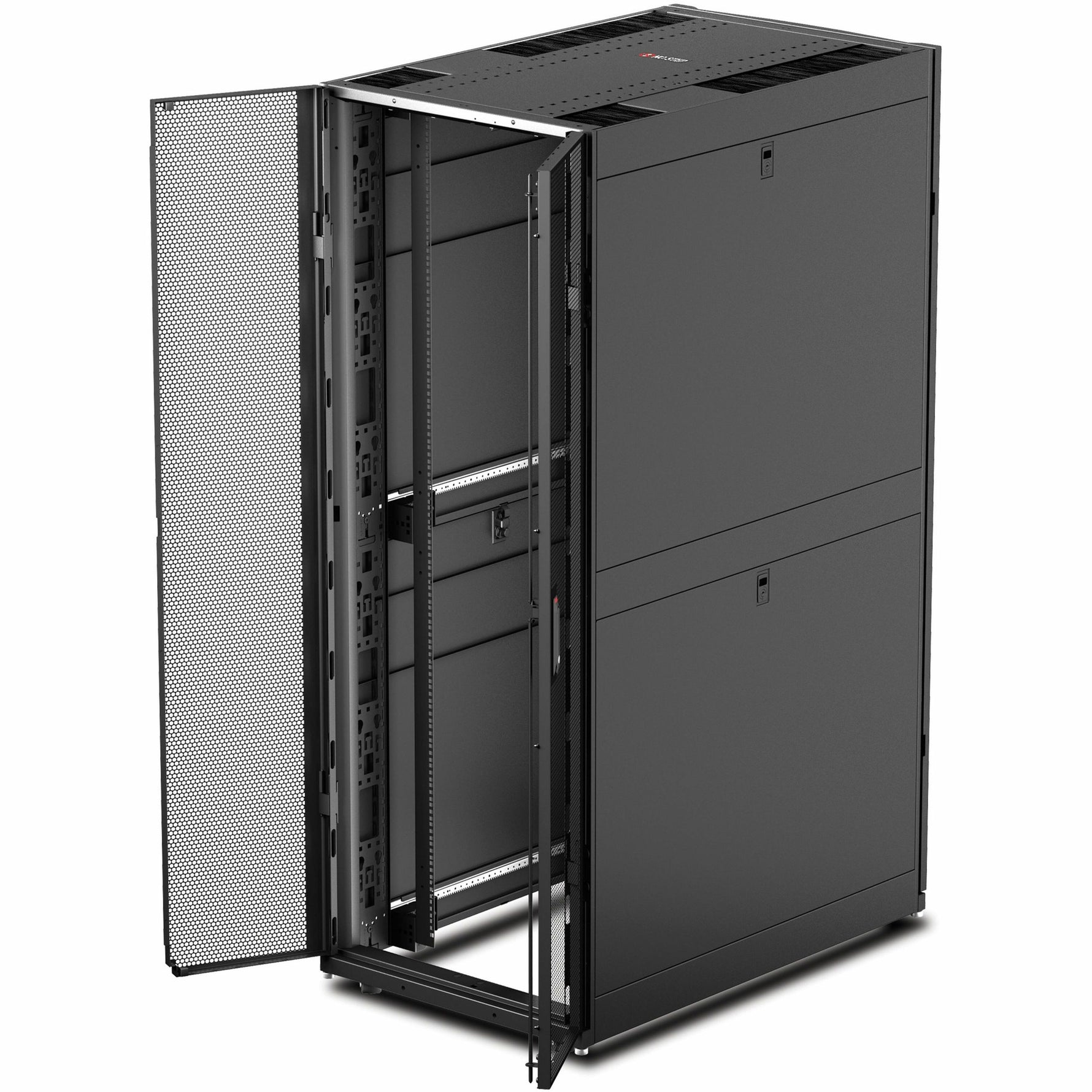 APC NetShelter SX 42U Floor Standing Rack Cabinet for Networking, Airflow System - 482.60 mm Rack Width - Black - TAA Compliant - Alternate view 15