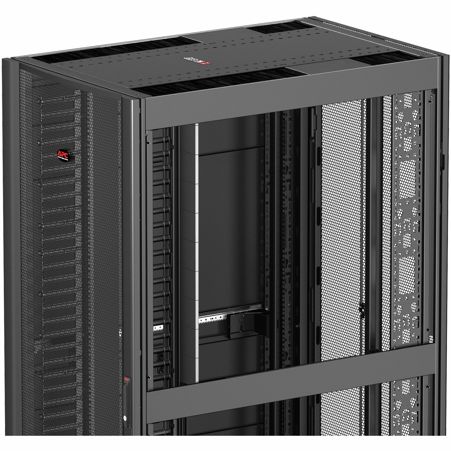 APC NetShelter SX 42U Floor Standing Rack Cabinet for Networking, Airflow System - 482.60 mm Rack Width - Black - TAA Compliant - Alternate view 14
